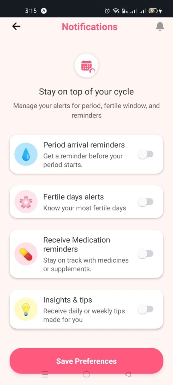Notifications Screen
